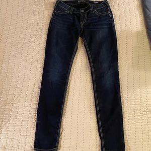 Silver- suki mid super skinny- size 31/31